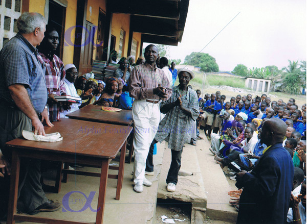 KDEC School Kenema book donation ceremony